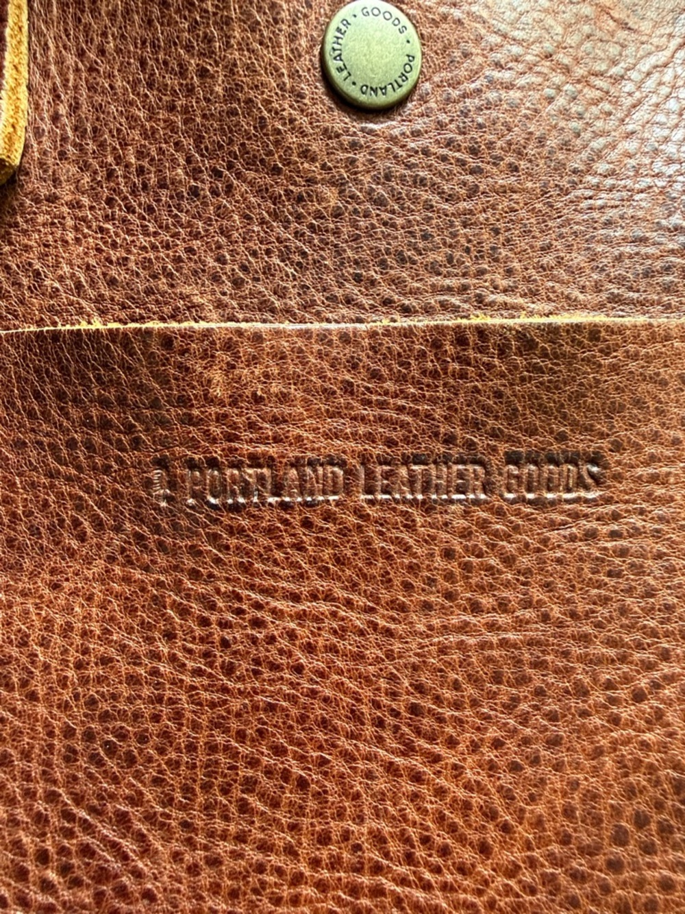 Portland Leather Brown Convertible Shoulder Tote - Picture 2 of 7